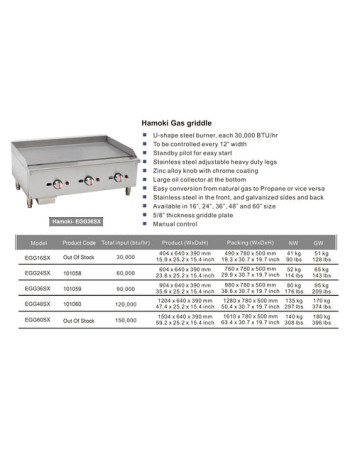 101059 - Gas Countertop Griddle Triple Control 101059 - Gas Countertop Griddle Triple Control
