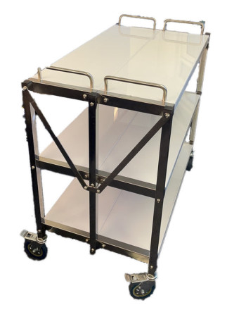 141032 -Foldable Service Trolley 3 Tier 141032 -Foldable Service Trolley 3 Tier