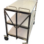 141032 -Foldable Service Trolley 3 Tier 141032 -Foldable Service Trolley 3 Tier