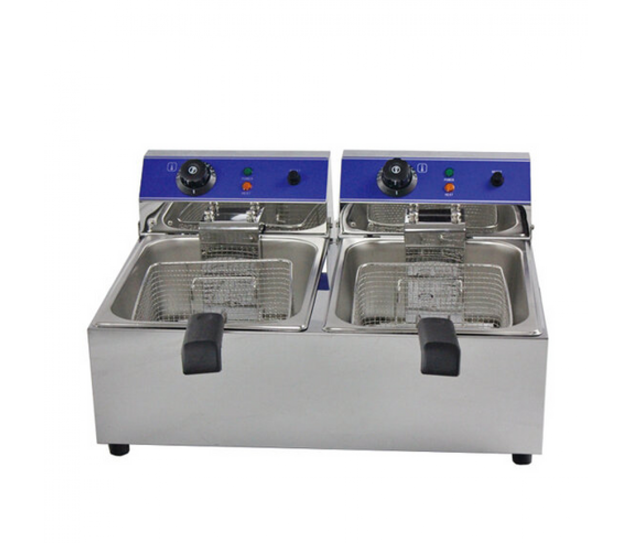 161003 Countertop Electric Fryer 2x8 Litre Twin Tank