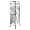 301006 - Multifunctional Racking Trolley 18 Shelves for Both GN Pan 1/1 , 40x60 cm Trays