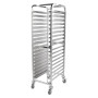 301006 - Multifunctional Racking Trolley 18 Shelves for Both GN Pan 1/1 , 40x60 cm Trays 301006 - Multifunctional Racking Trolley 18 Shelves for Both GN Pan 1/1 , 40x60 cm Trays
