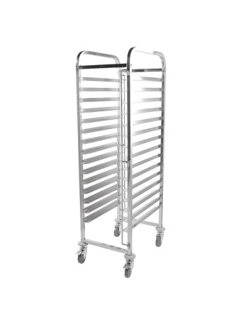 301009 - Racking Trolley 15 Shelves for Bakery Trays