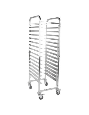 301009 - Racking Trolley 15 Shelves for Bakery Trays