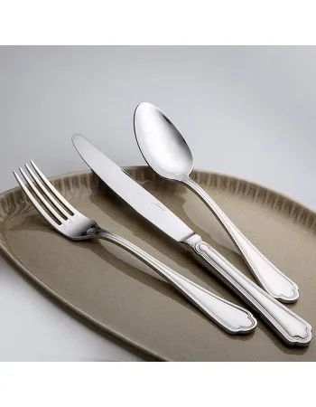 Jumbo 1400 84-Piece Stainless Steel Cutlery Set for 12 People, Silver