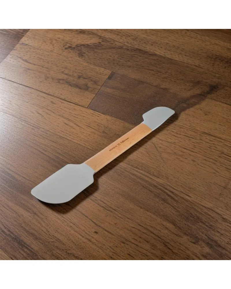 Karaca x Refika Double Sided Wooden Spatula, Gray