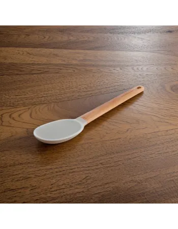 Karaca x Refika Wooden Handle Silicone Serving Spoon, Gray