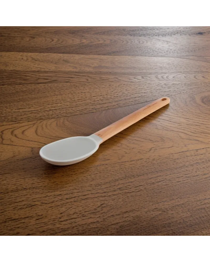 Karaca x Refika Wooden Handle Silicone Serving Spoon, Gray