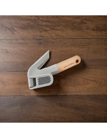 Karaca x Refika Garlic Crusher with Wooden Handled, Gray
