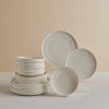 Karaca Stream Bone China Felix XL 18-Piece China Dinner Set for 6 People, White
