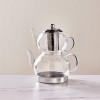 Karaca Pandora Glass Induction Teapot Set, Clear