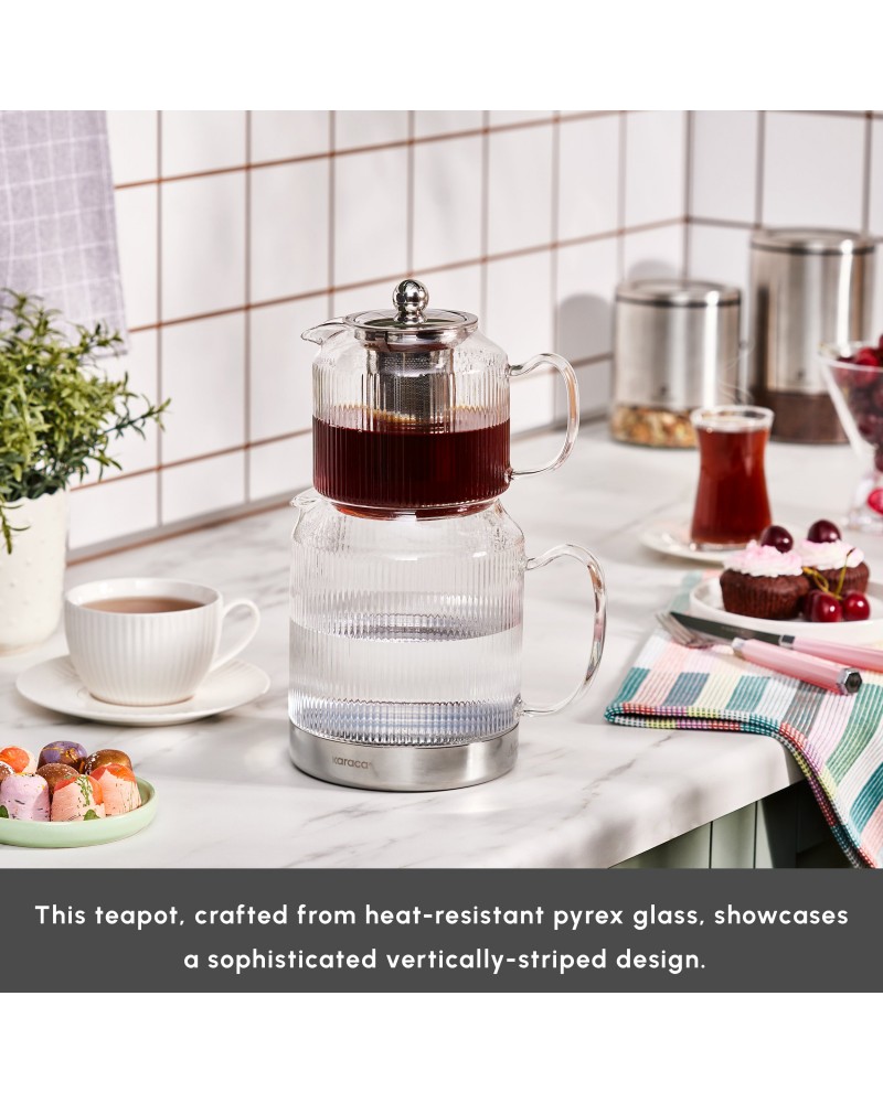 Karaca Kelly Glass Teapot, XL