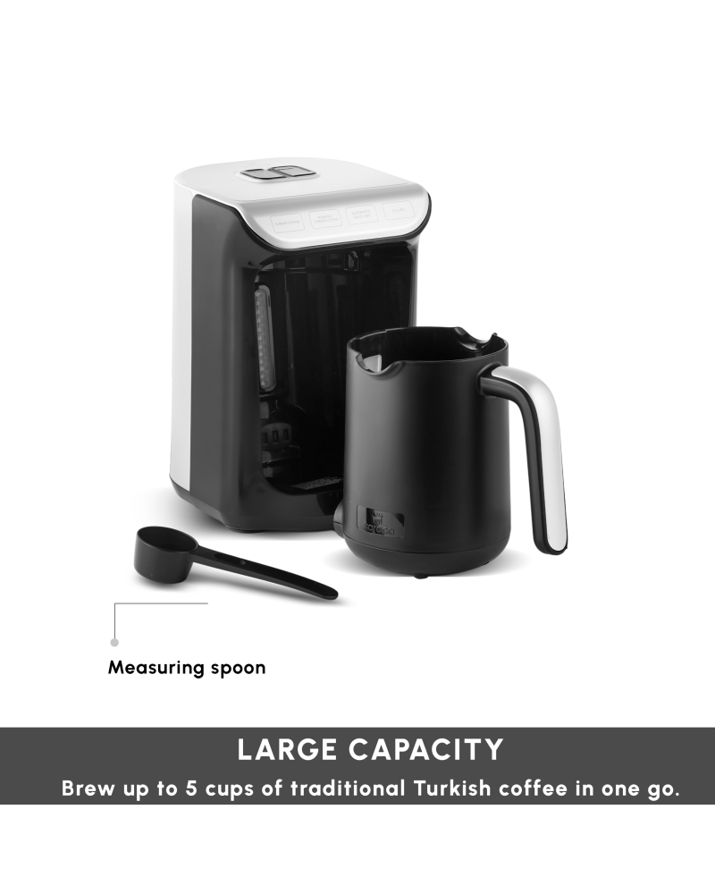 Karaca Hatır Köz Milky Turkish Coffee Maker, 535W, White