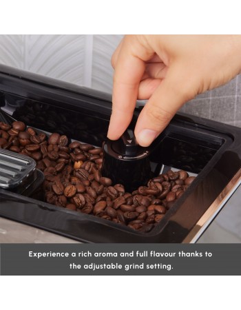 Karaca CoffeeMaestro Automatic Espresso Coffee Machine, 1500W, 1,5L, Black