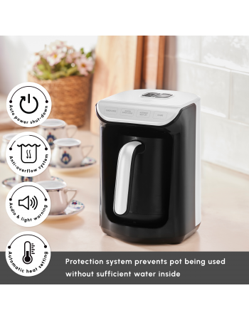 Karaca Hatır Köz Milky Turkish Coffee Maker, 535W, White