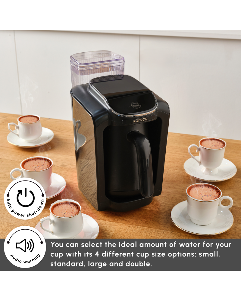 Karaca Hatır Aqua Turkish Coffee Maker, 735W, Black
