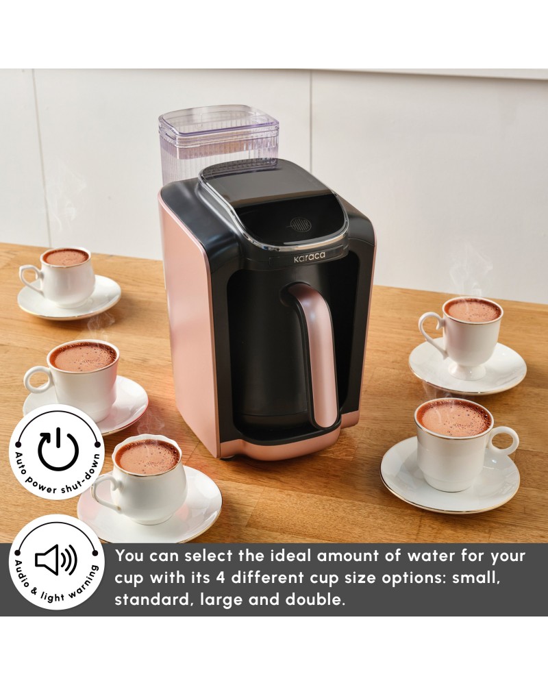 Karaca Hatır Aqua Turkish Coffee Maker, 735W, Rose Gold