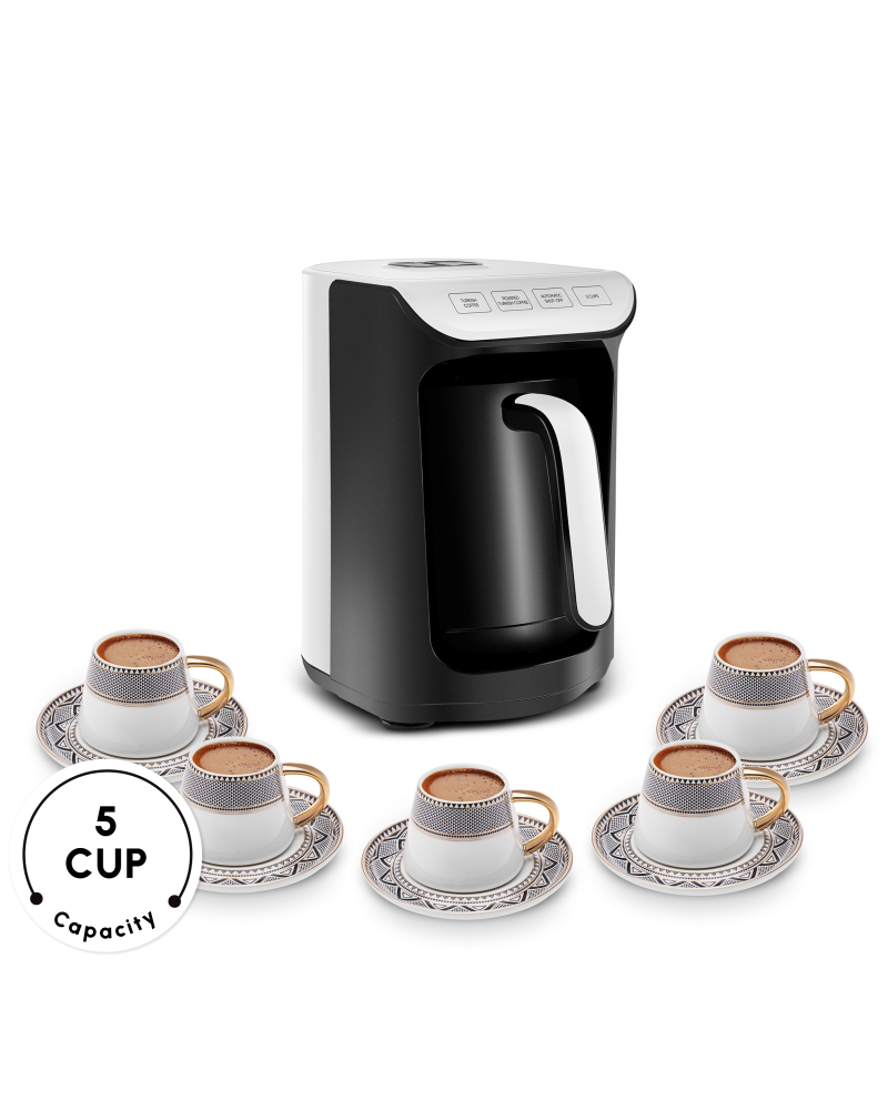 Karaca Hatır Köz Milky Turkish Coffee Maker, 535W, White