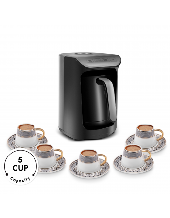 Karaca Hatır Köz Milky Turkish Coffee Maker, 535W, Galaxy Grey