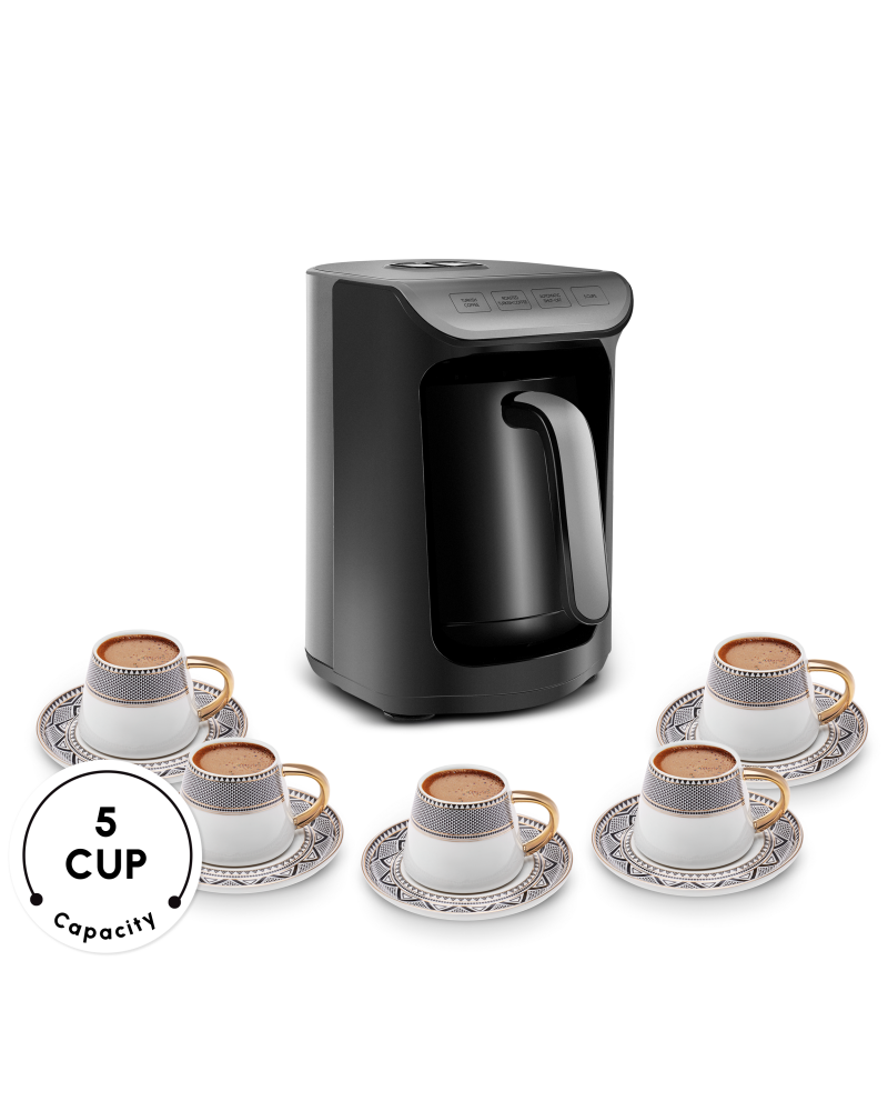 Karaca Hatır Köz Milky Turkish Coffee Maker, 535W, Galaxy Grey