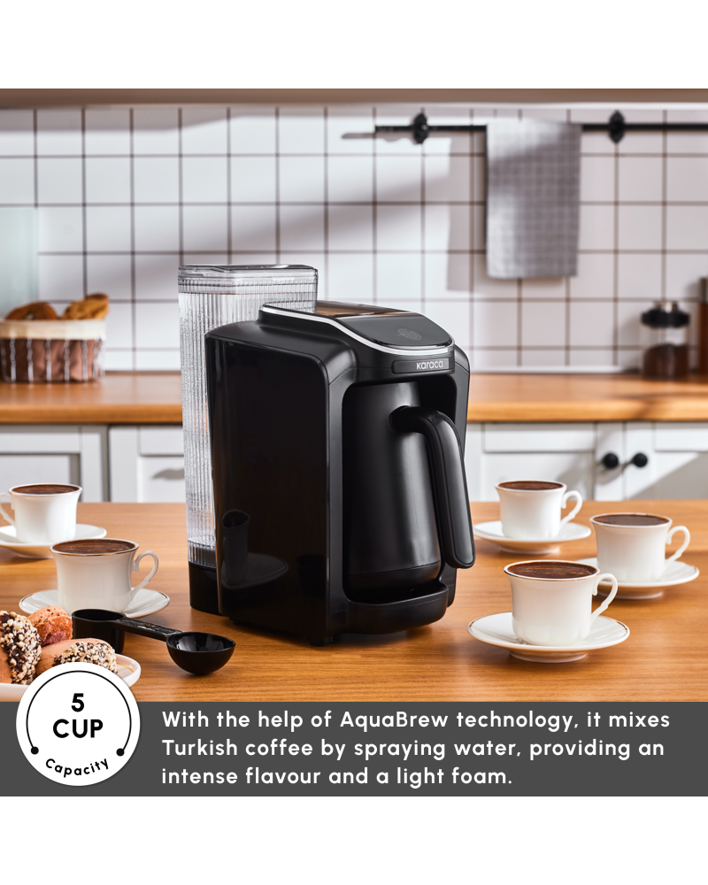 Karaca Hatır Aqua Turkish Coffee Maker, 735W, Black