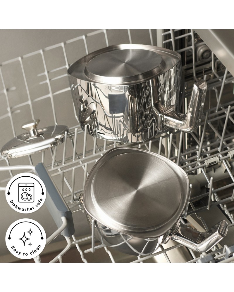 Karaca Brewinox Stainless Steel Teapot Set, Large, Inox Karaca Brewinox Stainless Steel Teapot Set, Large, Inox