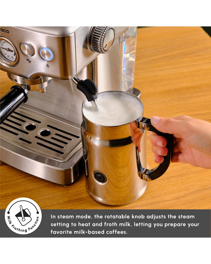 Karaca Coffee Art Espresso Coffee Machine, 1.8L, 1350W, Inox