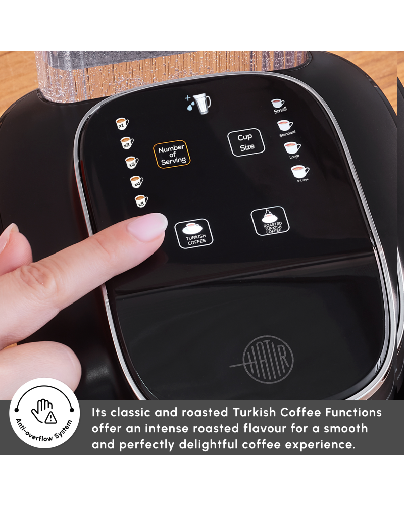 Karaca Hatır Aqua Turkish Coffee Maker, 735W, Black