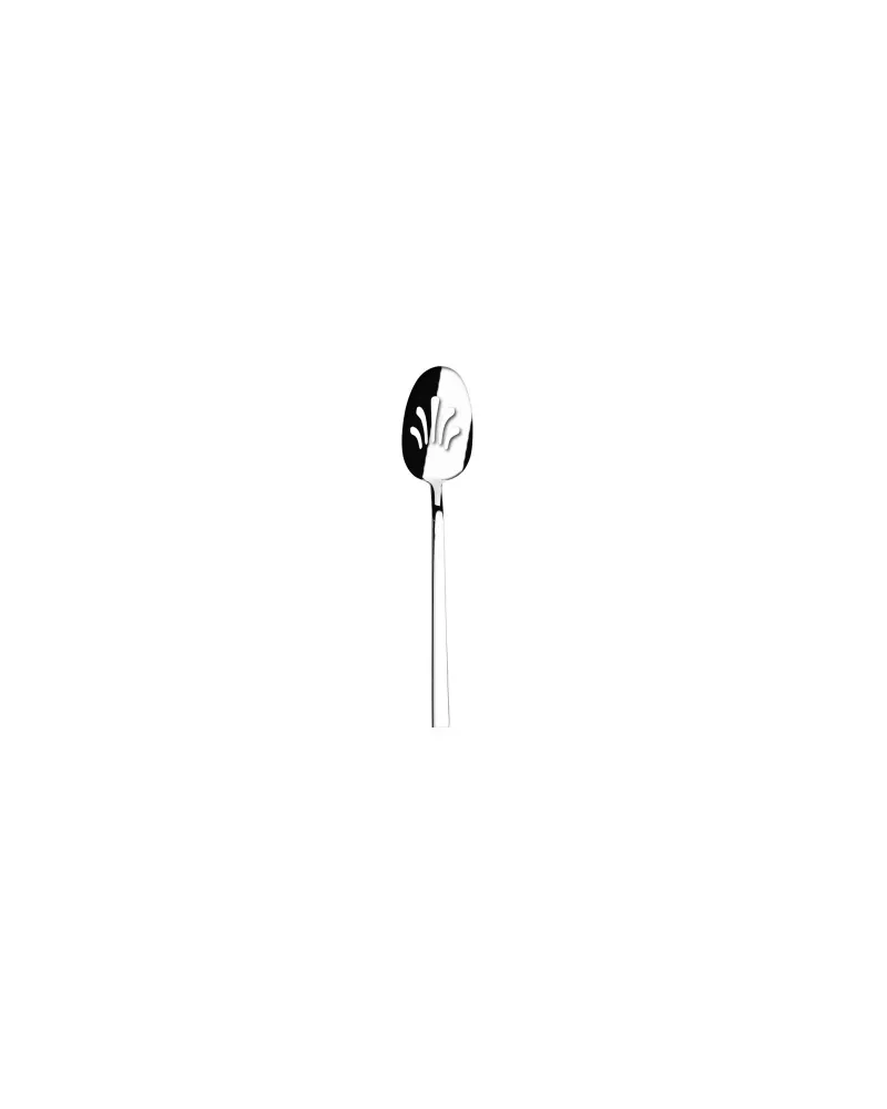 Karaca Flame Stainless Steel Slotted Serving Spoon, Silver Karaca Flame Stainless Steel Slotted Serving Spoon, Silver