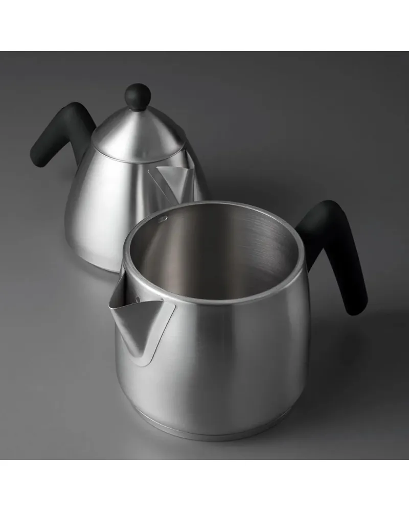 Karaca Jumbo Stainless Steel Induction Matte Teapot, 2+1L, Black Karaca Jumbo Stainless Steel Induction Matte Teapot, 2+1L, Black