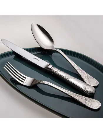 Jumbo 9700 84-Piece Stainless Steel Cutlery Set for 12 People, Silver Jumbo 9700 84-Piece Stainless Steel Cutlery Set for 12 People, Silver