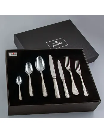 Jumbo 9700 84-Piece Stainless Steel Cutlery Set for 12 People, Silver Jumbo 9700 84-Piece Stainless Steel Cutlery Set for 12 People, Silver