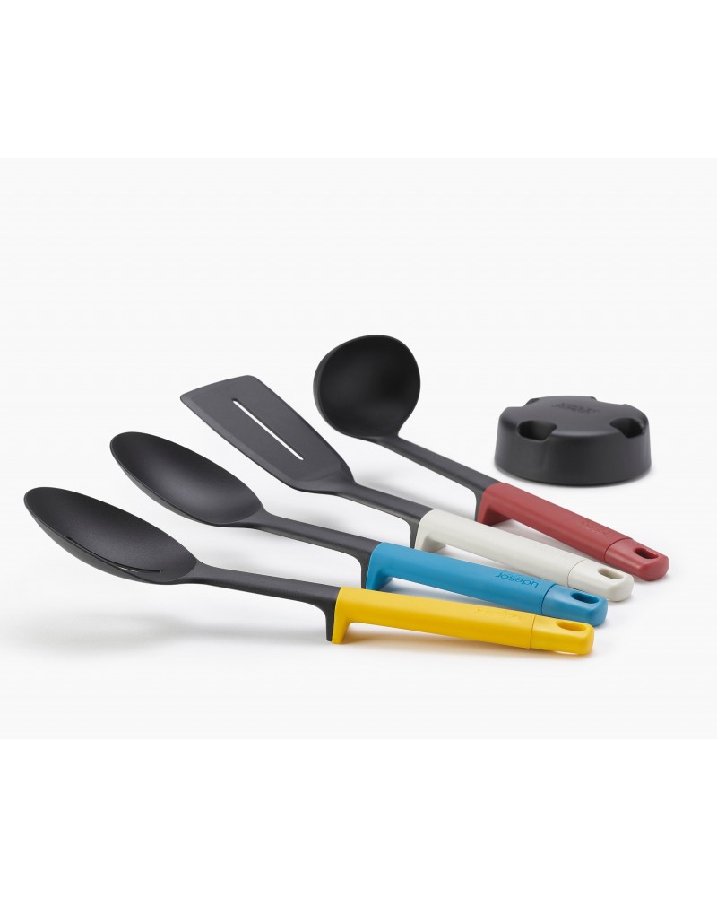 Joseph Joseph Elevate Slim 4-piece Utensil Set with Storage Stand, Multicolour