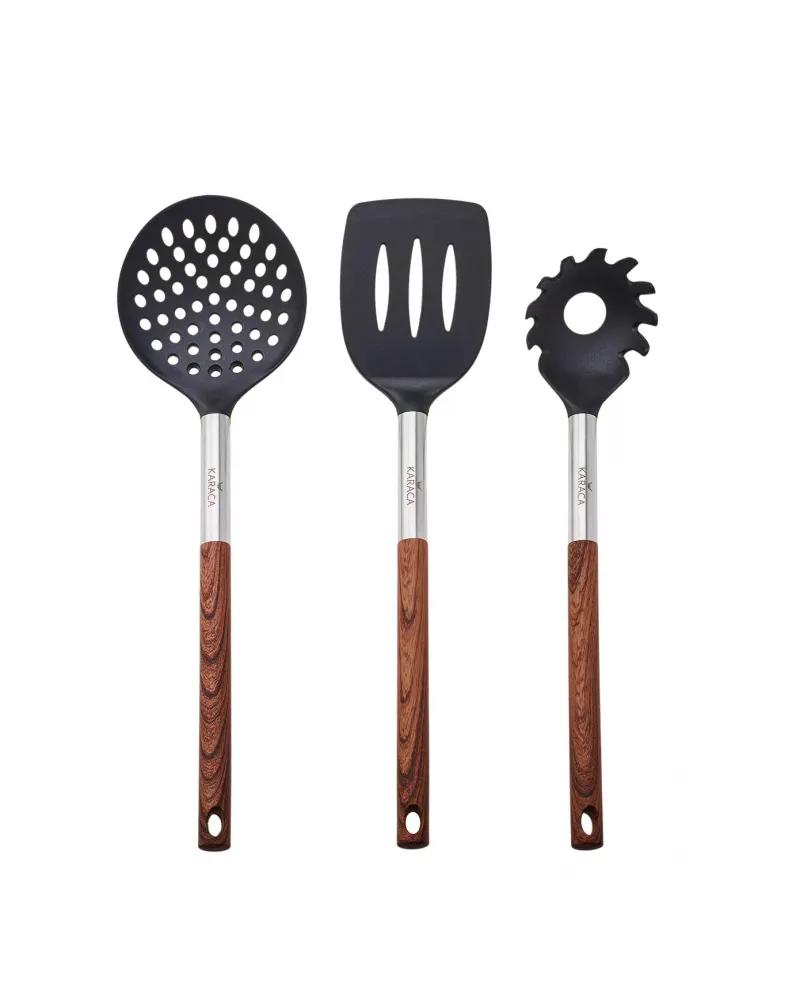 Karaca North Star 6 Piece Kitchen Utensil Set with Stand, Multi