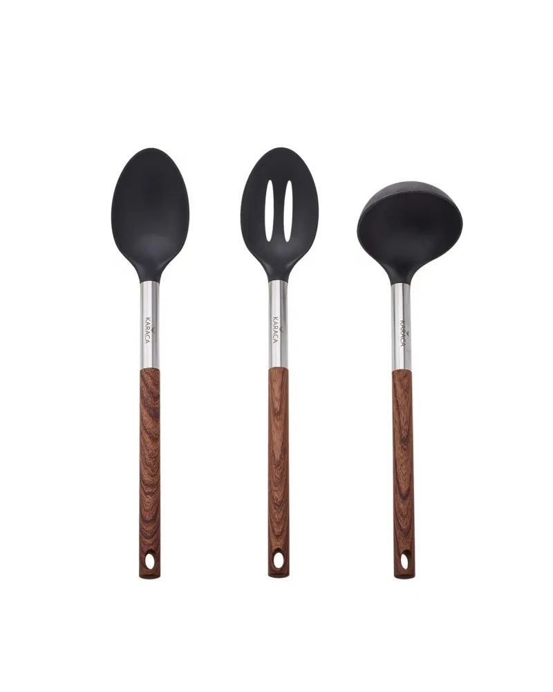 Karaca North Star 6 Piece Kitchen Utensil Set with Stand, Multi