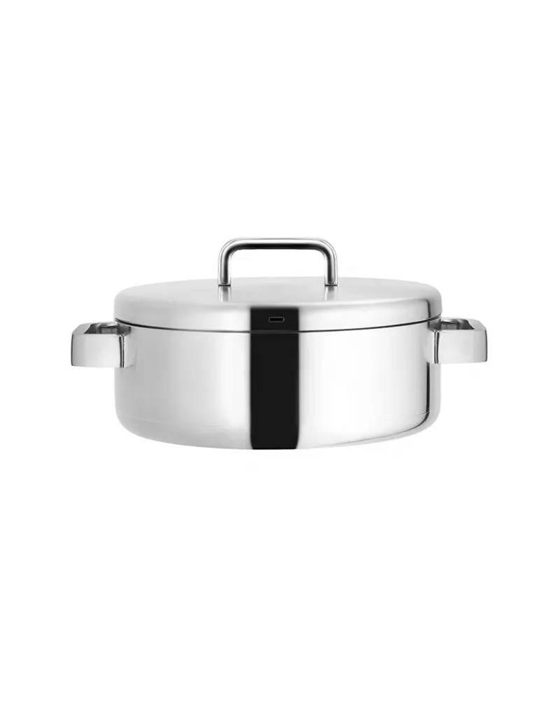 Jumbo Monaco 8-Piece 3ply Stainless Steel Induction Cookware Set, Silver