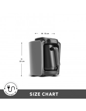 Karaca Hatır Neo-S Turkish Coffee Maker, 535W, Space Grey