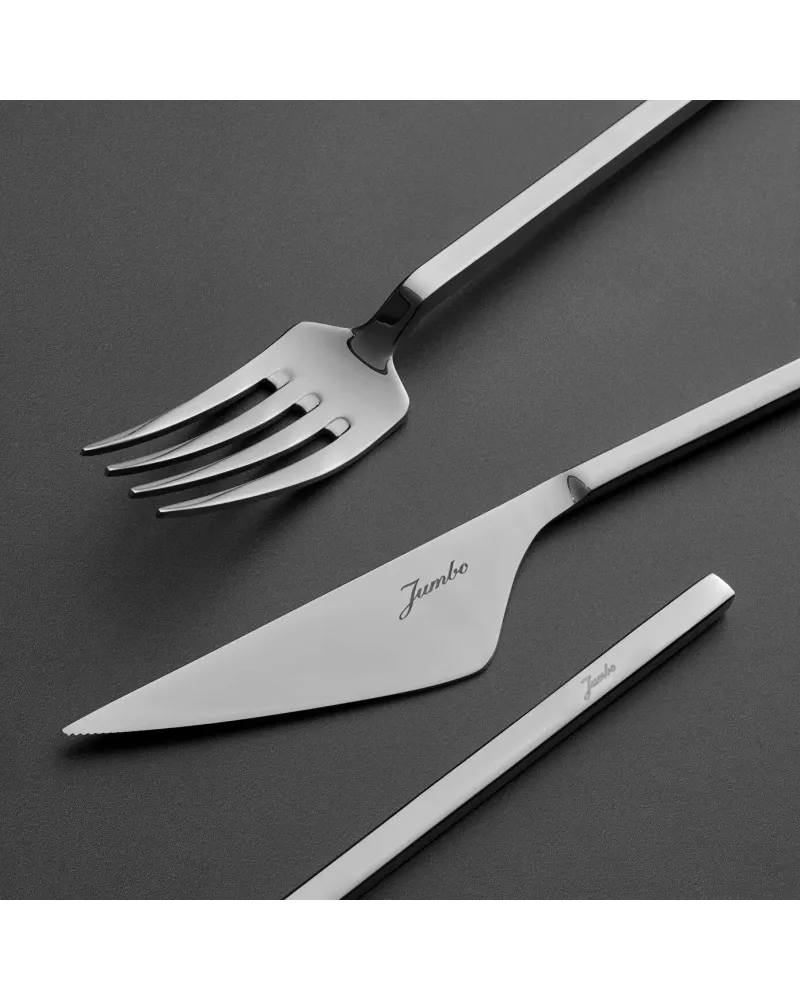 Jumbo 9100 84-Piece Stainless Steel Cutlery Set for 12 People, Silver Jumbo 9100 84-Piece Stainless Steel Cutlery Set for 12 People, Silver