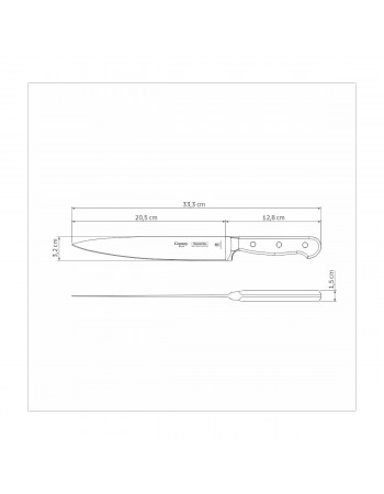Tramontina Stainless Steel Carving Knife, Inox