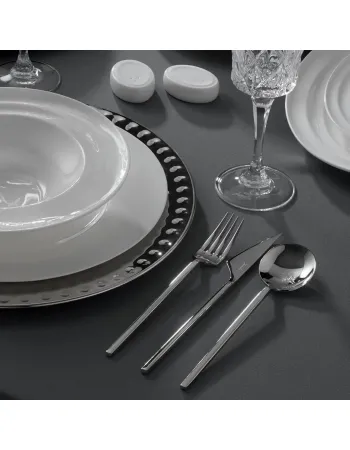 Jumbo 9100 84-Piece Stainless Steel Cutlery Set for 12 People, Silver Jumbo 9100 84-Piece Stainless Steel Cutlery Set for 12 People, Silver