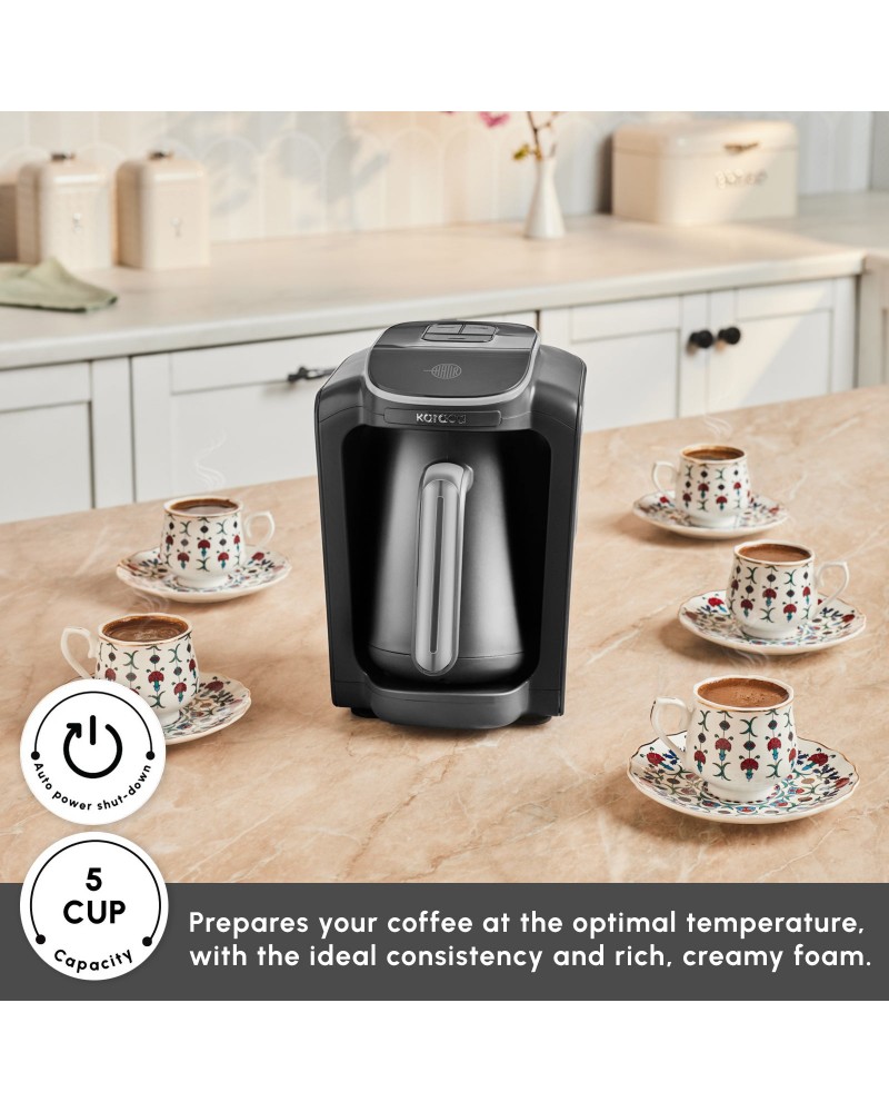 Karaca Hatır Neo Turkish Coffee Maker, 535W, Silver