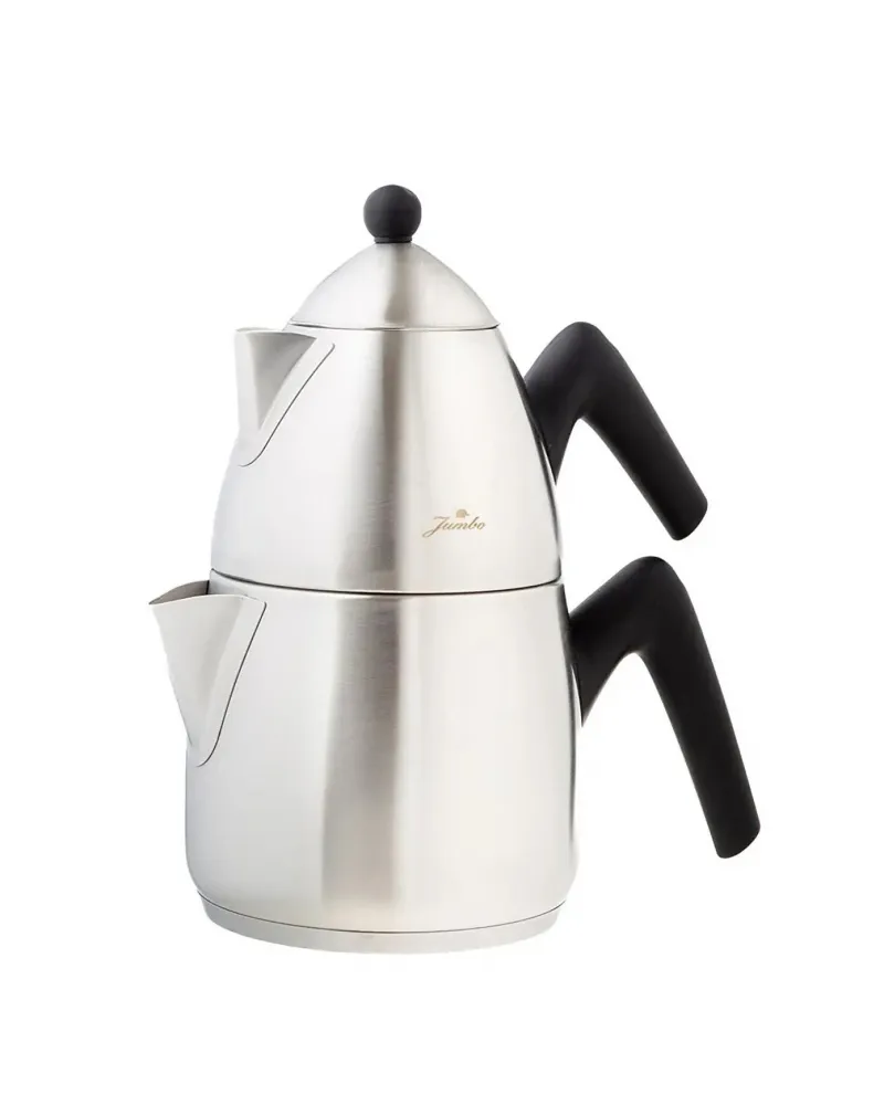 Karaca Jumbo Stainless Steel Induction Matte Teapot, 2+1L, Black Karaca Jumbo Stainless Steel Induction Matte Teapot, 2+1L, Black