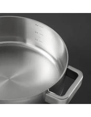 Jumbo Monaco 8-Piece 3ply Stainless Steel Induction Cookware Set, Silver
