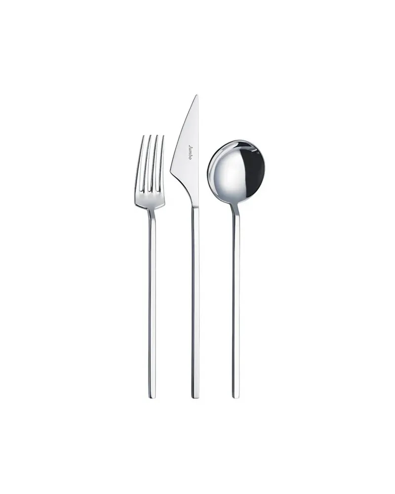 Jumbo 9100 84-Piece Stainless Steel Cutlery Set for 12 People, Silver Jumbo 9100 84-Piece Stainless Steel Cutlery Set for 12 People, Silver