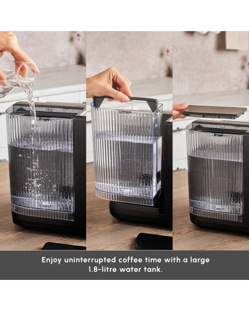Karaca Hatır Perfetto Espresso and Turkish Coffee Machine, 1900W, 1,8L, Inox