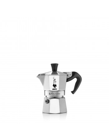 Bialetti Moka Express Hob Espresso Coffee Maker, 2 Cups, Silver