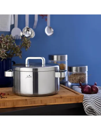 Jumbo Monaco 8-Piece 3ply Stainless Steel Induction Cookware Set, Silver