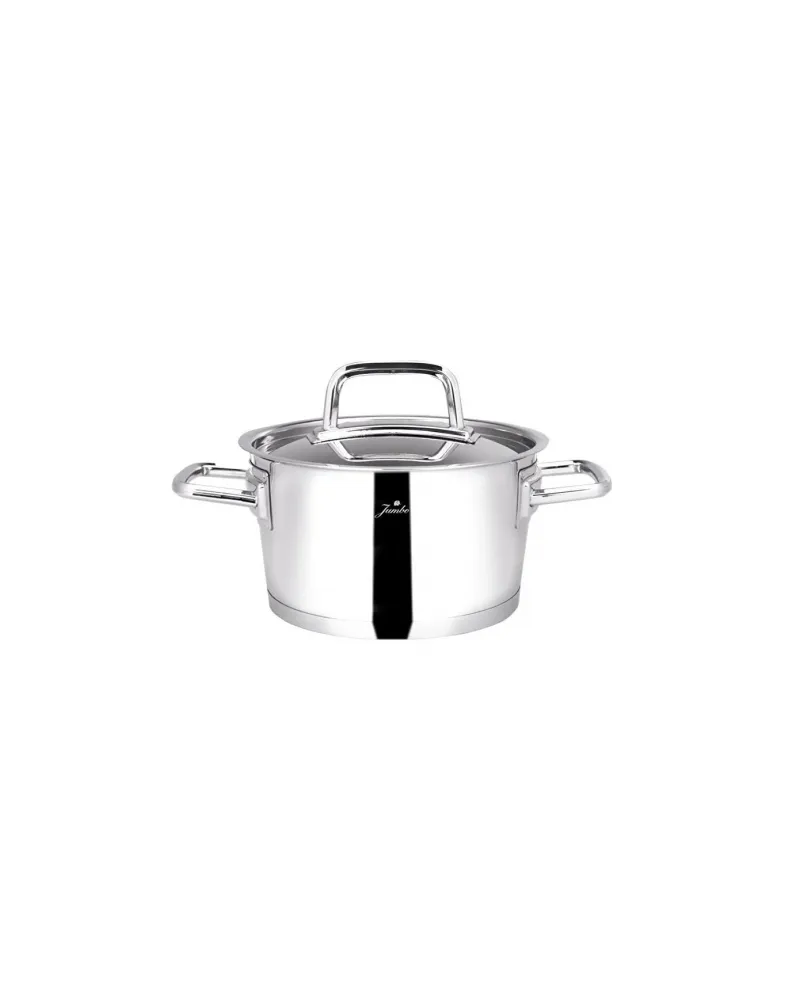 Jumbo Felix 8-Piece Stainless Steel Induction Cookware Set, Silver