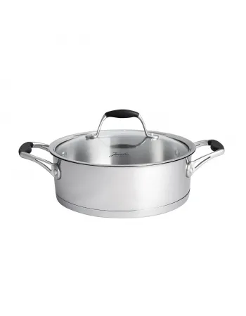 Jumbo New Stella 8-Piece Stainless Steel Induction Cookware Set, Silver