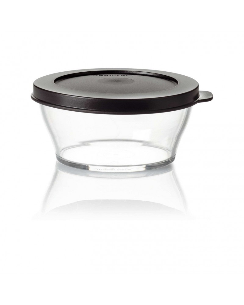 Tupperware Black Eco+ Royal Plastic Storage Container, 290ml, Black